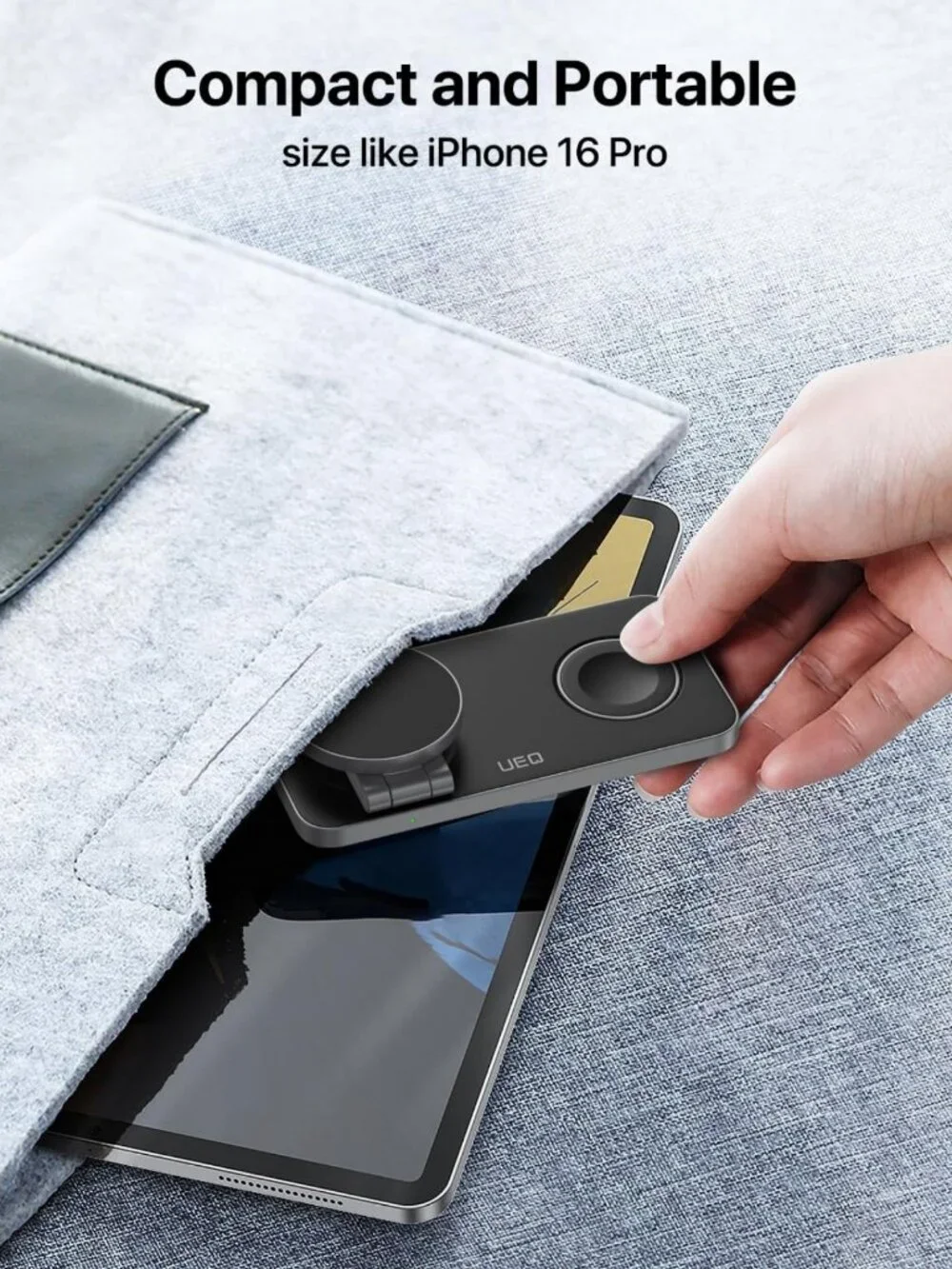 3-in-1 Foldable Wireless Charging Station for iPhone, AirPods & Apple Watch
